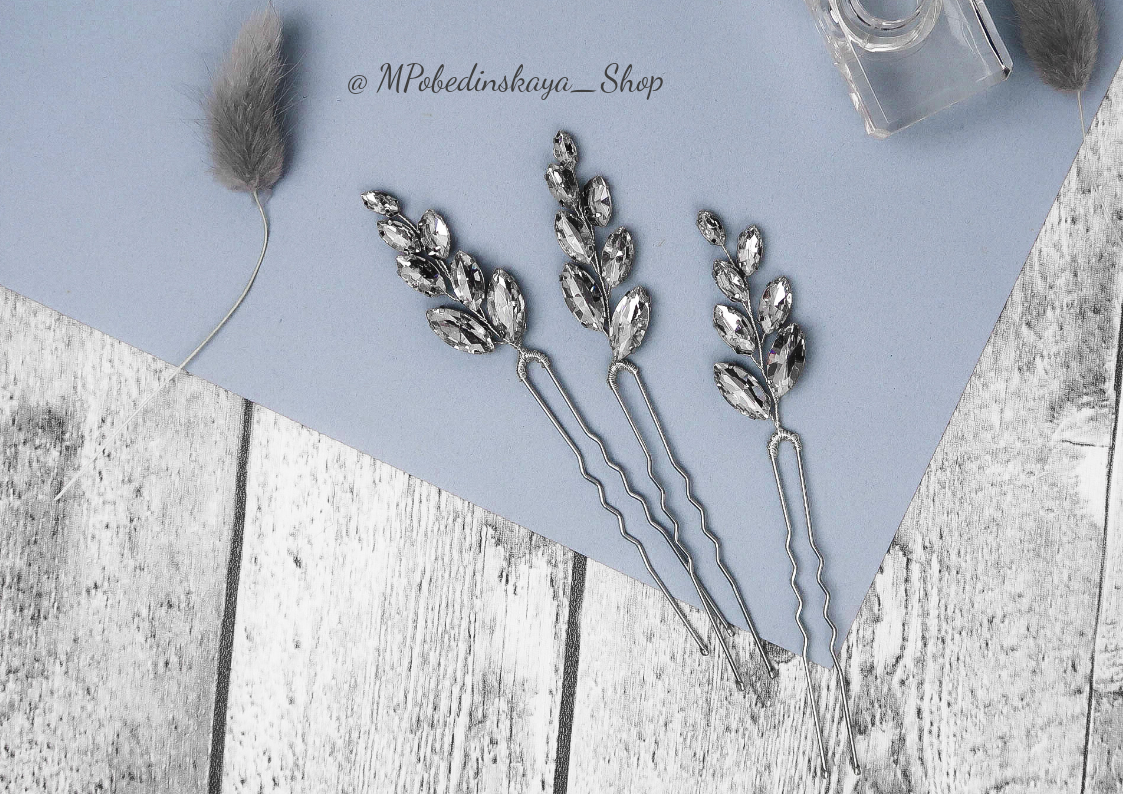 Украшения для волос СПб. Веточка на шпильке. Купить в СПб