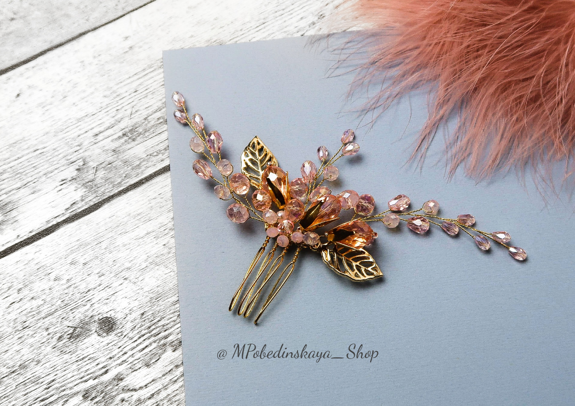 Украшения для волос СПб. Гребень для волос невесты. Купить в СПб